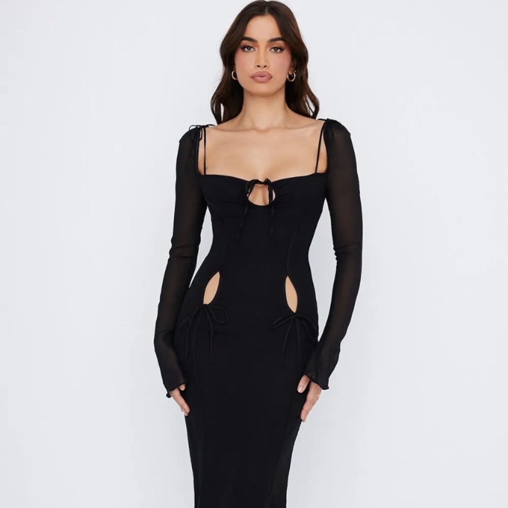 House of CB Black Ophelia Dress Size L+